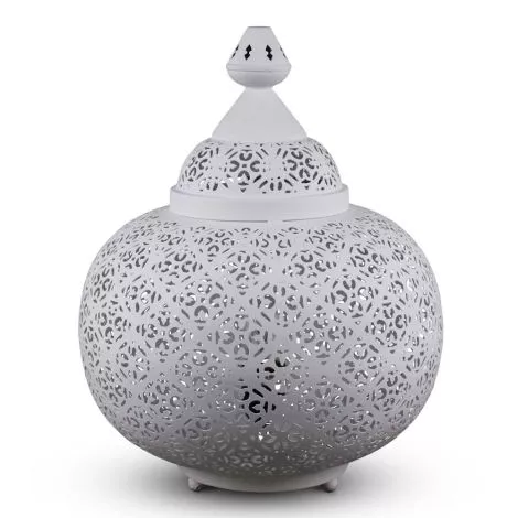 Ägyptische Tischlampe Loubna Weiß Ø 33 x 40cm LZC1106BTWW