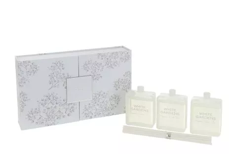 J-Line Box mit 3 Duftöl und Stäbchen Weiße Gärten 21958
