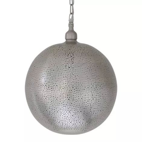 Orientalische Hängeleuchte Ayla Silber Ø 30 x 40cm LZC325BHSL