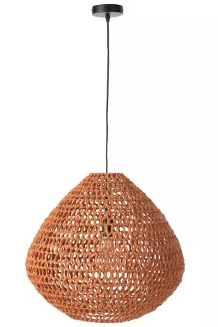 Ceiling Lamp Braided Metal Orange 53770